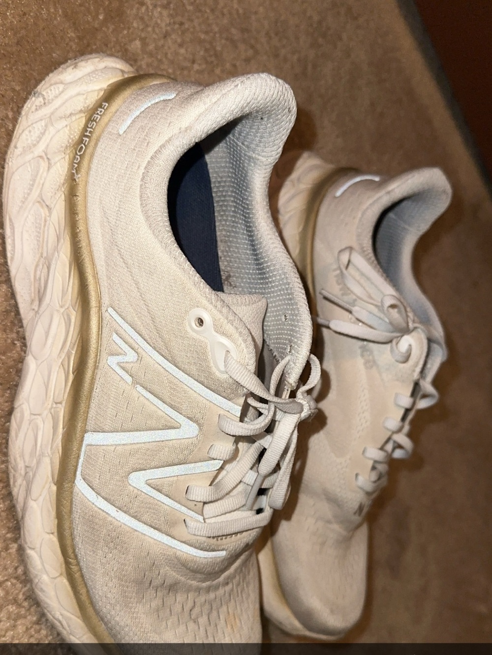 New Balance Women's Fresh Foam Running Sneakers — Beige